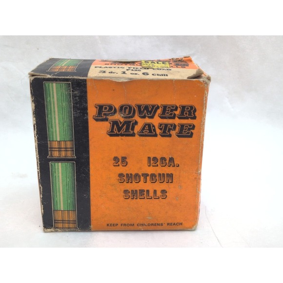 SMITH WESSON POWER MATE 12 GA. SHOTGUN SHELL EMPTY BOX EXTREMELY RARE BOX